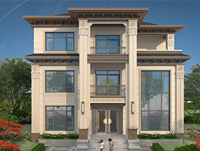 12.5×13米 三層新中式別墅 占地170.9平方 編號(hào)3128