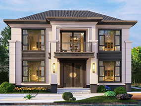 12.7×10米 兩層新中式別墅 占地面積：133.94平方 編號(hào)：202309281973